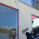 Limpeza técnica de vidros na FRANKE São Marcos